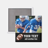 Aangepast Football Fotonaam en -nummer Magneet (Voorkant / Achterkant)