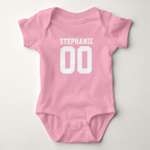 Aangepast Football Jersey Baby Girl Persoonlijke n Romper