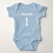 Aangepast Football Jersey Romper (Voorkant)