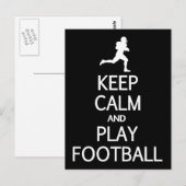 Aangepast Football kalm houden en afspelen, briefk Briefkaart (Voorkant / Achterkant)