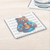 Aangepast Football Kartonnen Onderzetters (Schuin)