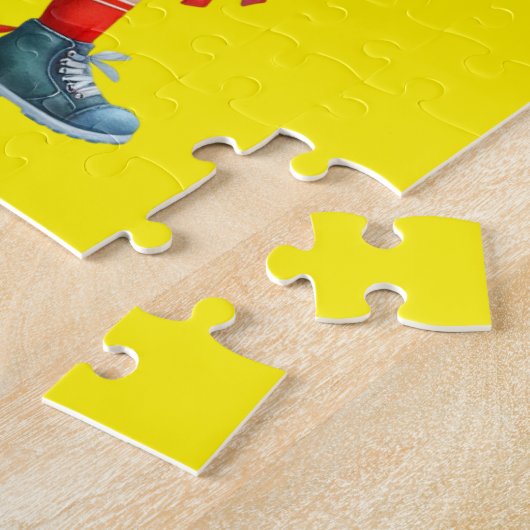 Aangepast football legpuzzel (Zijkant)