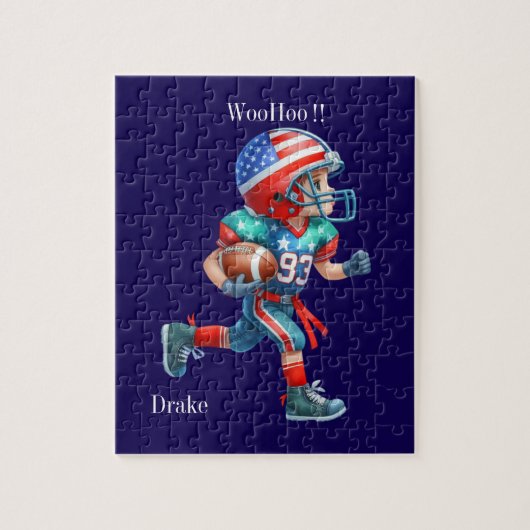 Aangepast football legpuzzel (Verticaal)