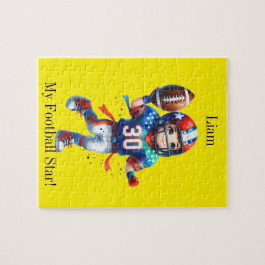 Aangepast football legpuzzel (Horizontaal)