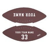 Aangepast Football met naam, nummer en teamnaam (Panelen)