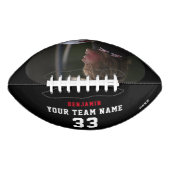 Aangepast Football met naam, nummer, team en foto (Voorkant)