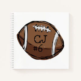 Aangepast Football notebook Notitieboek