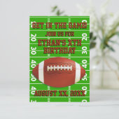 Aangepast Football op jaarbasis Kaart (Staand voorkant)