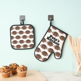 Aangepast Football Ovenwant & Pannenlap Set