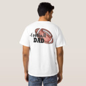 Aangepast Football Papa T-Shirt (Achterkant volledig)