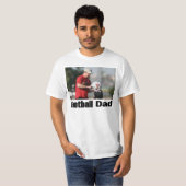 Aangepast Football Papa T-Shirt (Voorkant volledig)