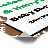 Aangepast Football Party Sign Poster (Hoek)