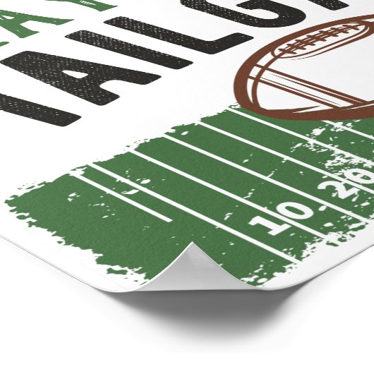 Aangepast Football Party-trappelbord Poster (Hoek)