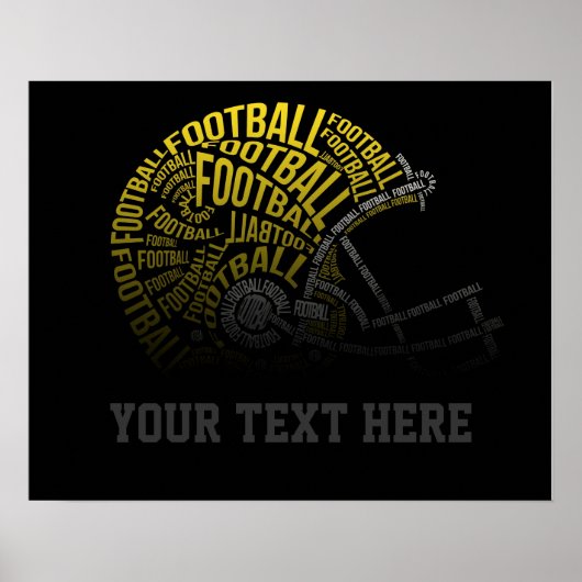 Aangepast Football Poster (Voorkant)