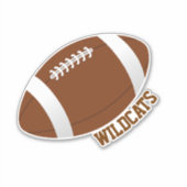 Aangepast Football Sticker (Voorkant)