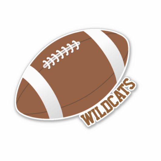 Aangepast Football Sticker (Voorkant)