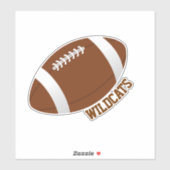 Aangepast Football Sticker (Vel)