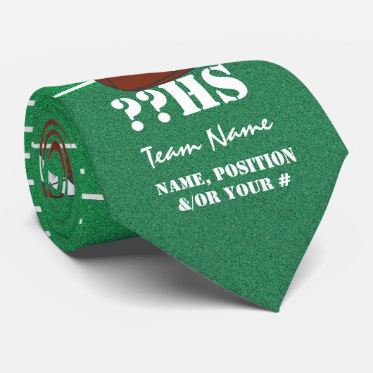 Aangepast Football Stropdas (Opgerold)