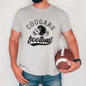 Aangepast Football Team met Speler Nummer Mannen Tri-Blend Shirt