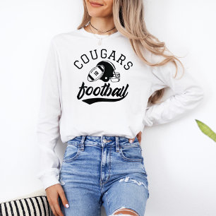 Aangepast Football Team met Speler Nummer Vrouwen Tri-Blend Shirt