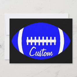 Aangepast Football Team Naam Blauw Football Briefp Notitiekaartje