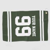 Aangepast football-truitnummer gestreepte golfhand golfhanddoek (Horizontaal)