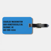 Aangepast Football ventilator Bagagelabel (Achterkant horizontaal)