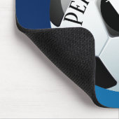 Aangepast Football Voetbalker Naam Monogram Muismat (Hoek)