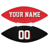 Aangepast Football voor BICOLORED Red en Black (Panelen)