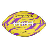 Aangepast Football voor Paarse en goudtijgerstreep (Voorkant)