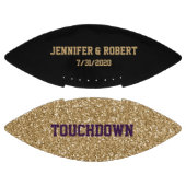 Aangepast Football voor zwart en goudhuwelijk (Panelen)