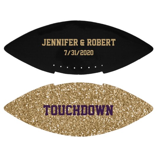 Aangepast Football voor zwart en goudhuwelijk (Panelen)
