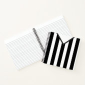 Aangepast Football zwart-wit Jersey Notitieboek (Binnen)