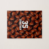 aangepast footballs patroon legpuzzel (Horizontaal)