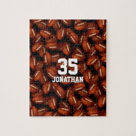 aangepast footballs patroon legpuzzel