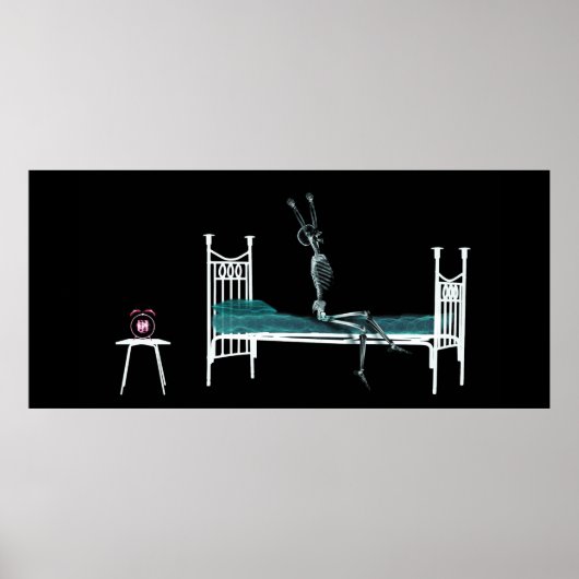 Aangepast formaat Xray Aquarium Background Bed Ske Poster (Voorkant)