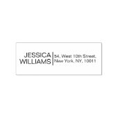 Aangepast formeel Chic-retouradres Rubberstempel (Afrduk)