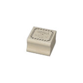 Aangepast formeel vierkant Lijst bruiloft Rendinga Rubberstempel (Stempel)