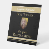 Aangepast foto-abonnement voetstuk reclamebord met voetstuk (Voorkant)