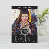 Aangepast foto-Afstudeerder Pet en eigen partij Kaart (Staand voorkant)