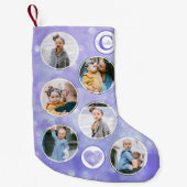 Aangepast foto-Baby Paars Kleine Kerstsok (Voorkant)