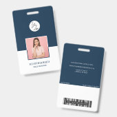 Aangepast foto-badge, streepjescode, logo, naamkaa badge (Voor- en achterkant)