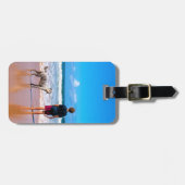 Aangepast foto-Bagagelabel - Uw ontwerp met hond Bagagelabel (Voorkant horizontaal)