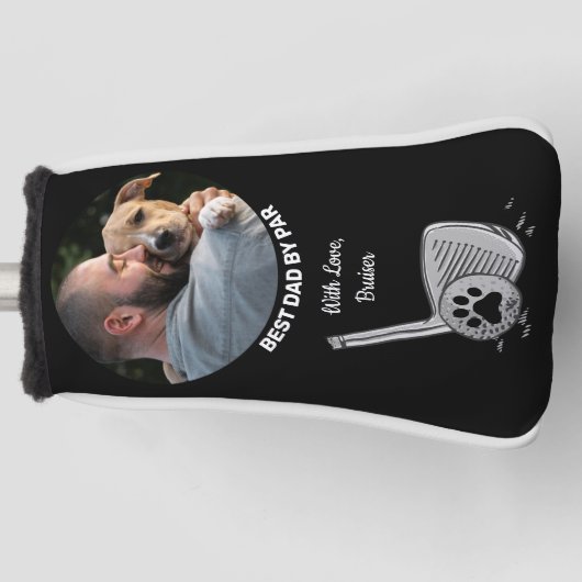 Aangepast foto beste vader van par Putter Golf Golfheadcover (Voorkant)