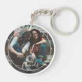 Aangepast Foto beste vrienden ooit aanpassen Sleutelhanger (Achterkant)