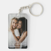Aangepast Foto beste vrienden ooit aanpassen Sleutelhanger (achterkant)