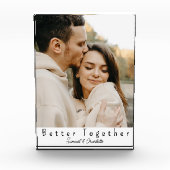 Aangepast foto blok Samen is beter Trouwcadeau (Voorkant)