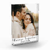 Aangepast foto blok Samen is beter Trouwcadeau (Links)