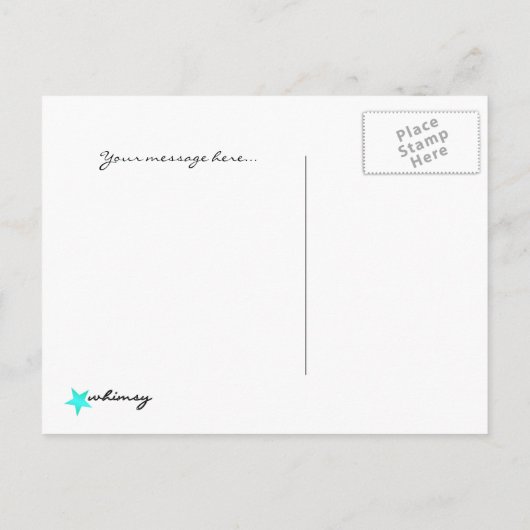 AANGEPAST FOTO-Briefkaart Aankondigingskaart (Achterkant)