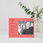 AANGEPAST FOTO-Briefkaart Aankondigingskaart (Staand voorkant)